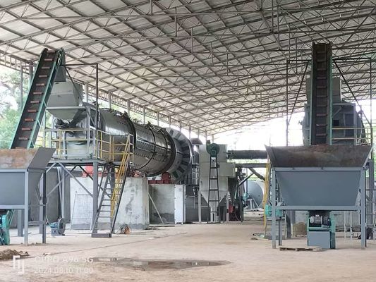 Оборудование для карбонизации Активированный углерод Ротационная печь Plc Управление для индивидуального производства